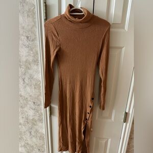 Vici Turtleneck Long Sleeve Dress